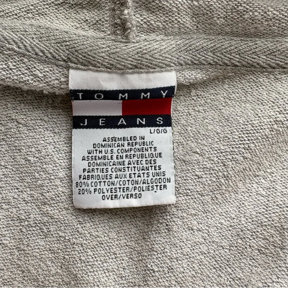 Vintage 1990’s Tommy Hilifigure zip up Hoodie Top Blouse Shirt Cotton - Picture 9 of 14